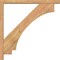 Ekena Millwork Imperial Block Smooth Bracket w/ Offset Brace, Western Red Cedar, 3 1/2"W x 28"D x 28"H BKT0402X28X28IMP05SWR - alternate 4